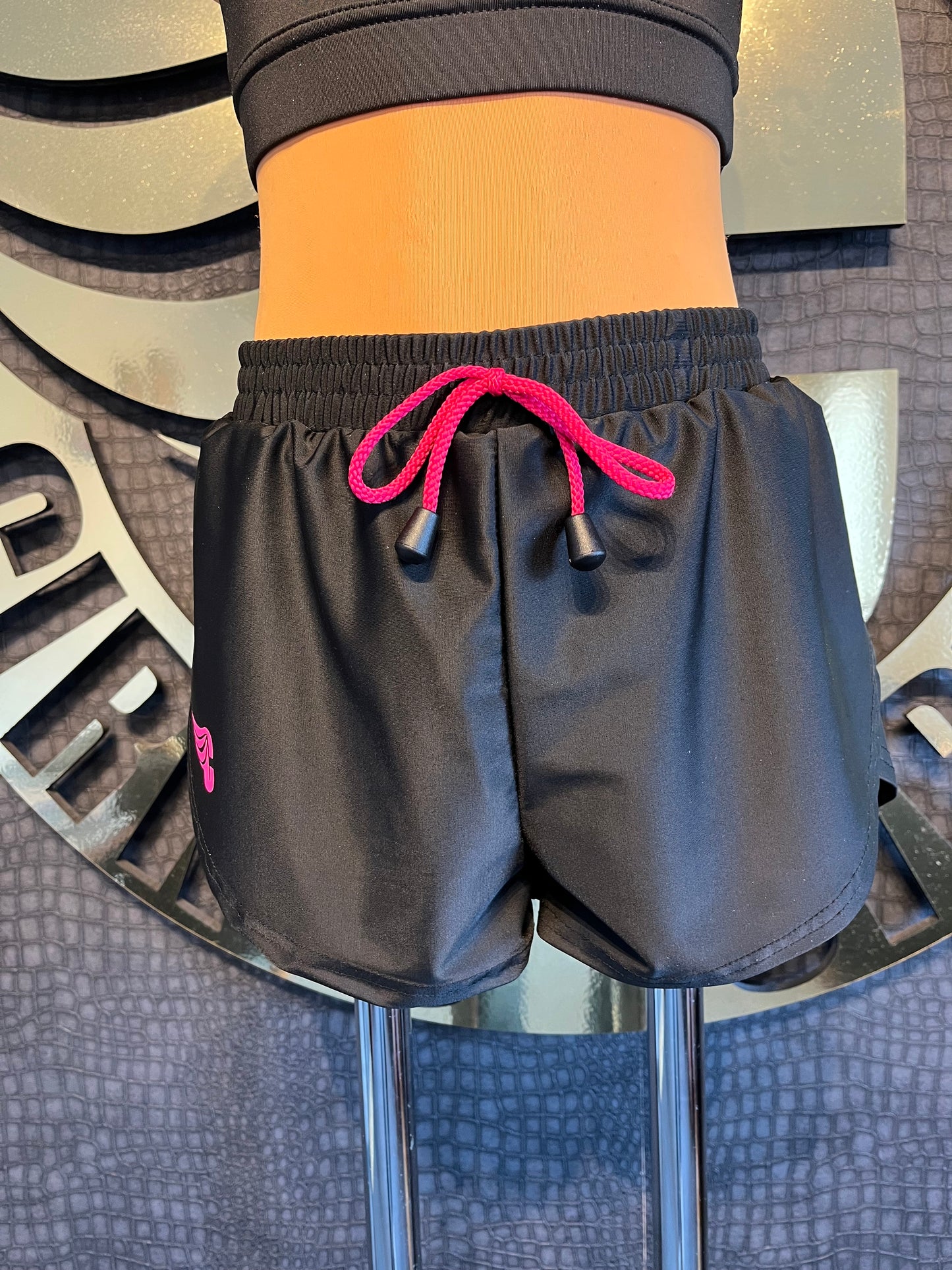 Cirkis Essentials Girls Black Loose Fit Dance Shorts.