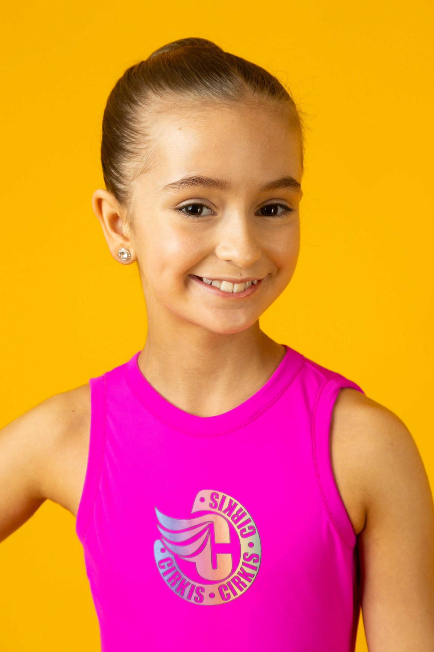 Kids pink summer leo