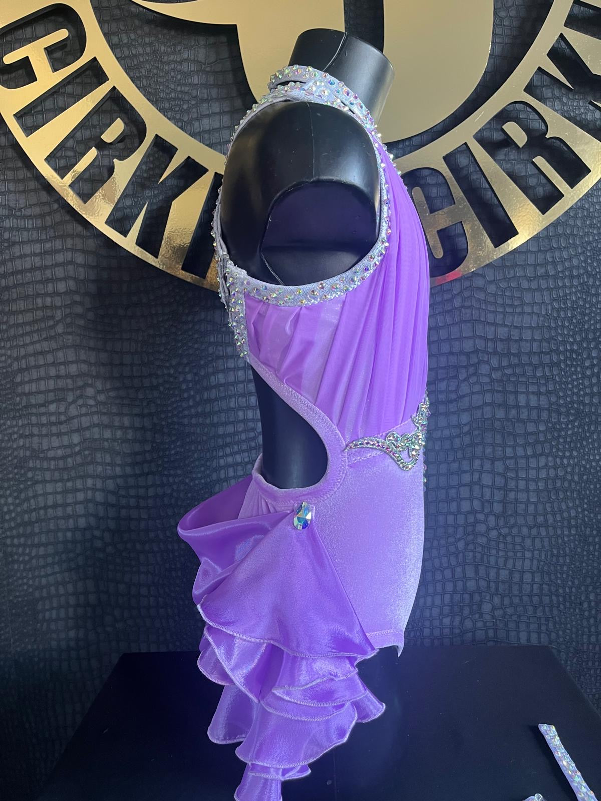 Age 8-10 years Lilac & Silver Stage Costume