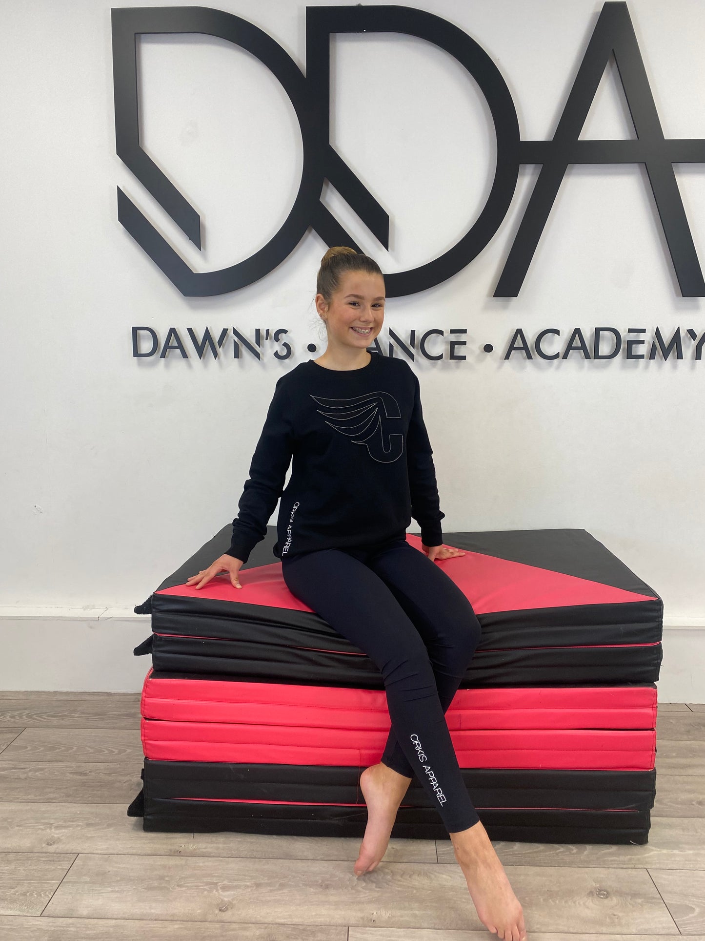 Unisex Kids Jumper With Black Logo Appliqué