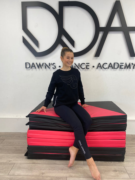 Girls Black Meryl Leggings