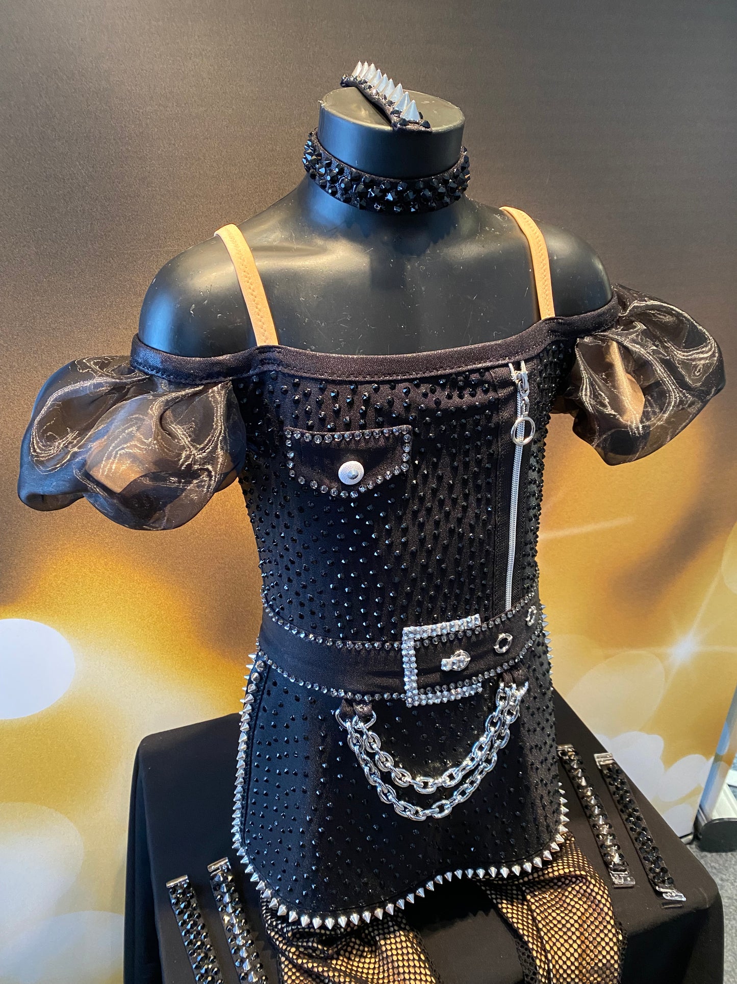 Age 8-10years, “Rock Chick” Inspired Stage Costume.