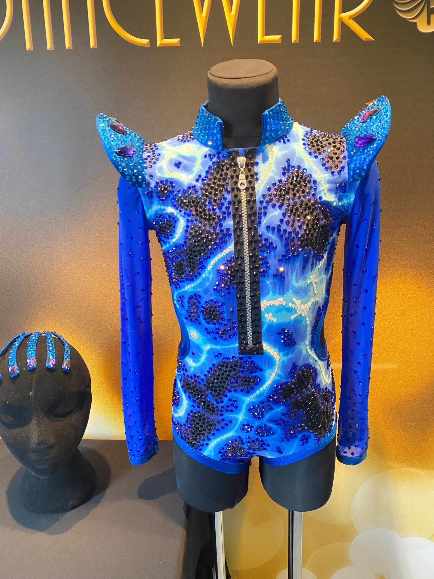 Age 9-11 years, Futuristic Style Stage Costume.