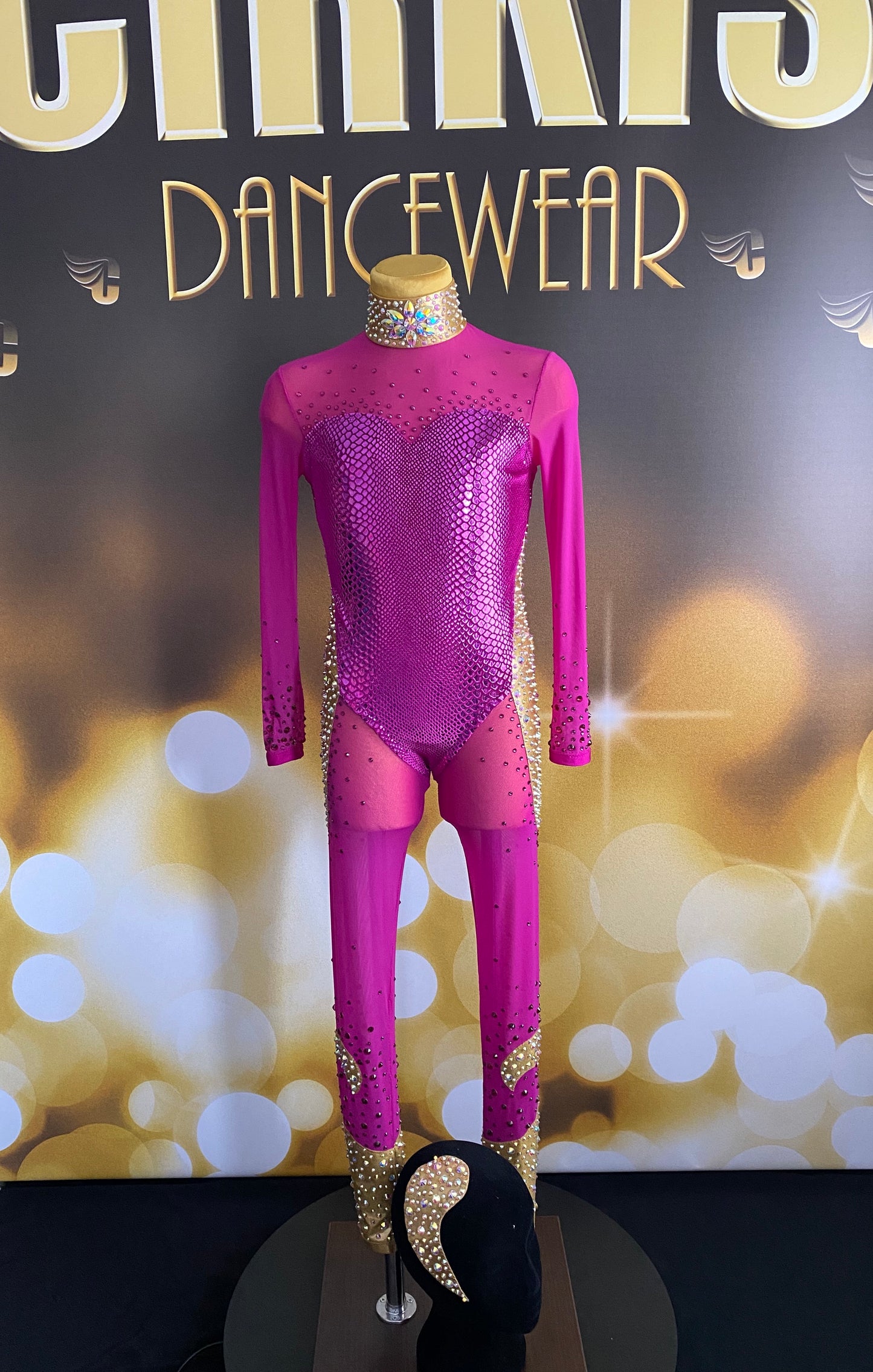 Age 9-11 Acro Style Catsuit Costume.
