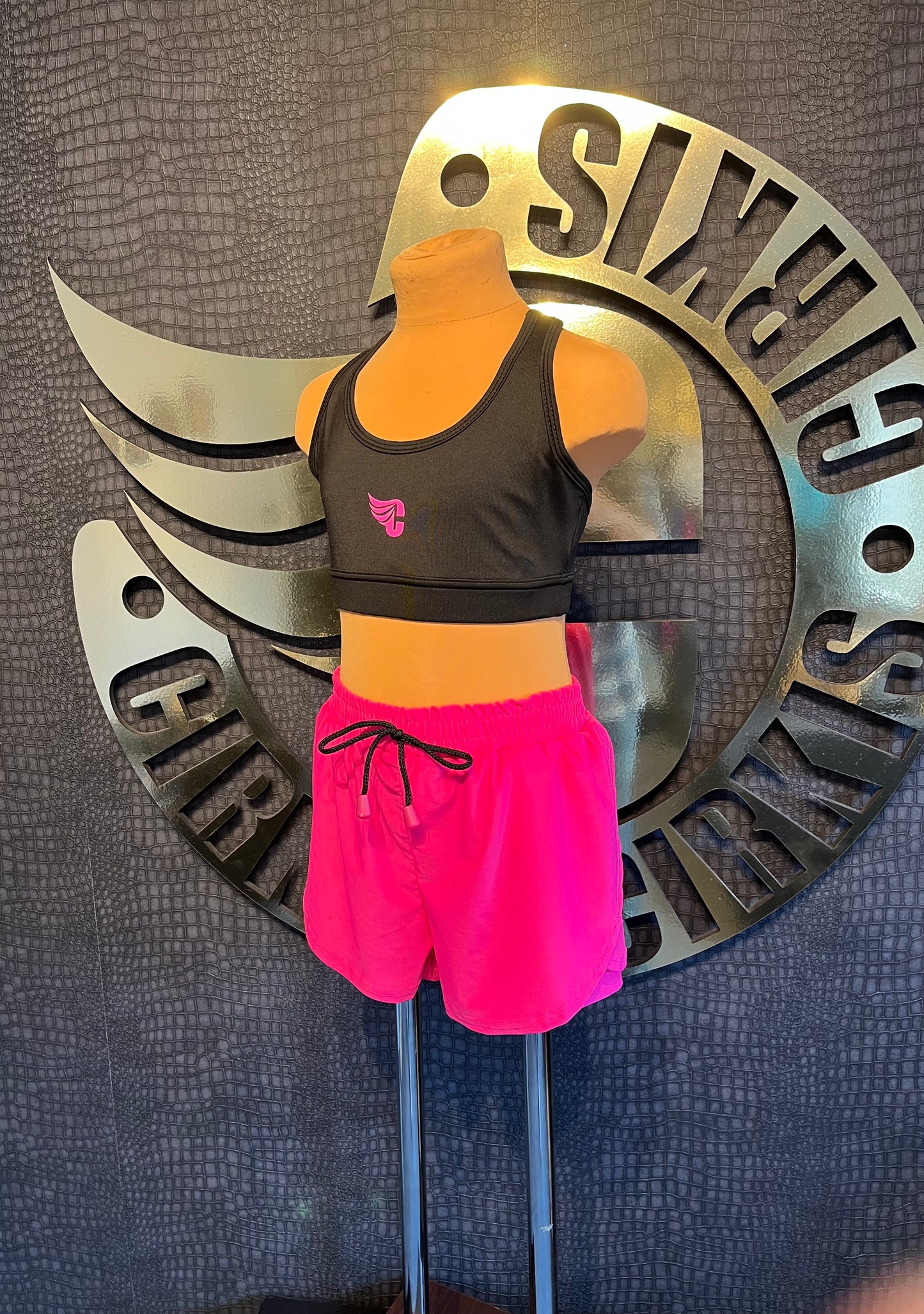 Cirkis Essentials Girls Pink Loose Fit Dance Shorts.