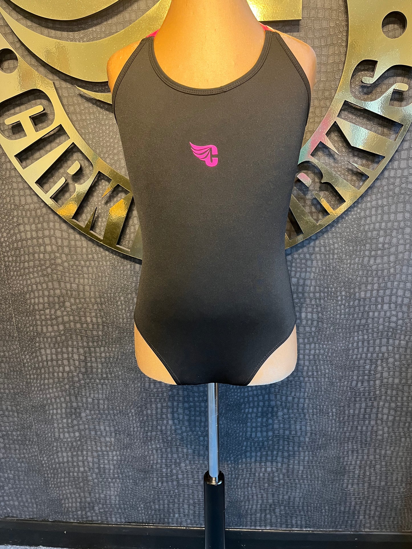 Cirkis Essentials Girls Black Ballet Cut Leotard