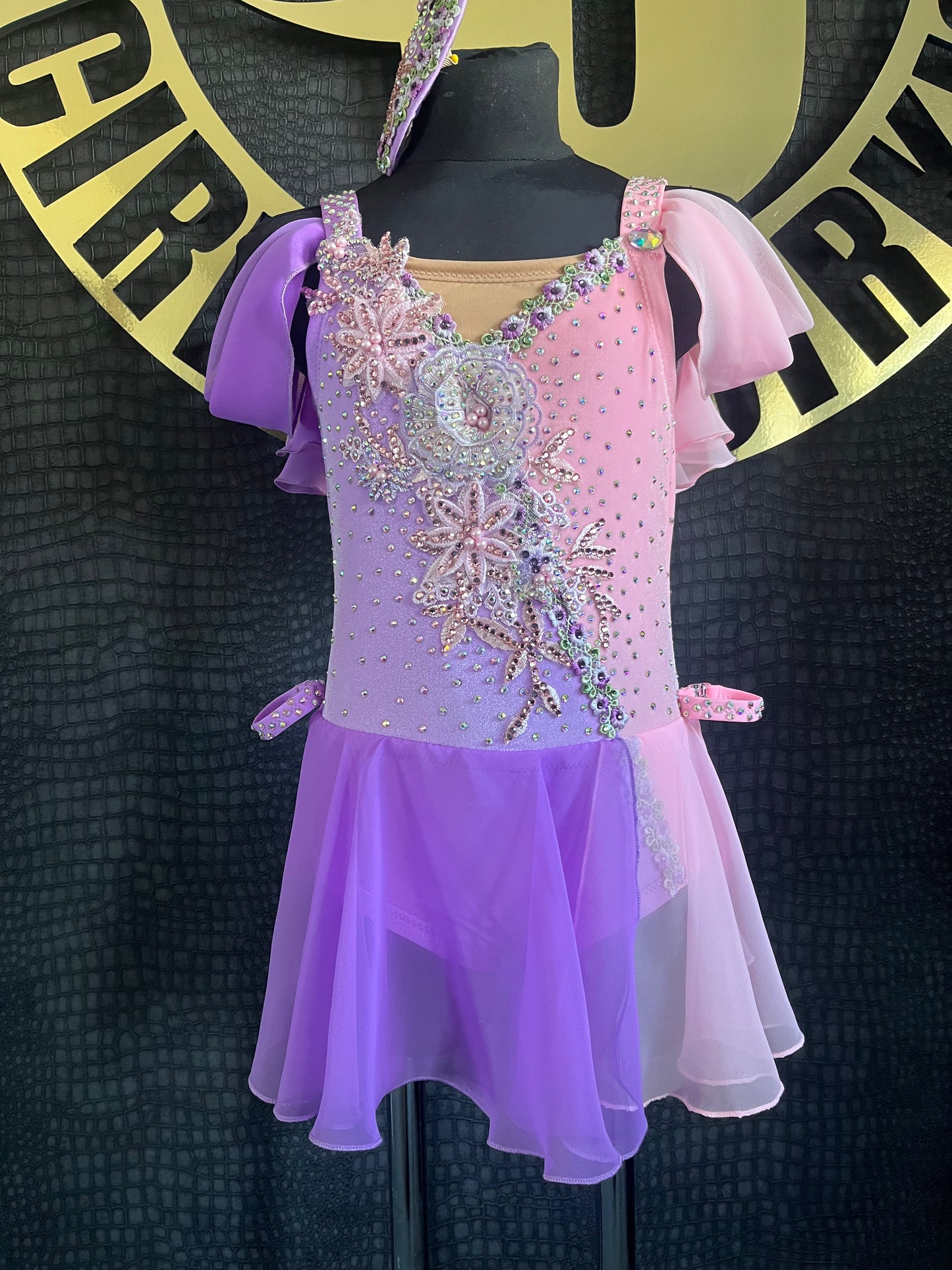 Age 7-8 Lilac And Rose Pink Lyrical Costume