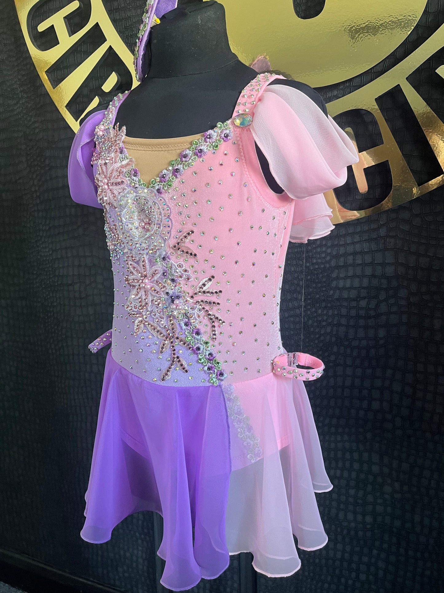 Age 7-8 Lilac And Rose Pink Lyrical Costume