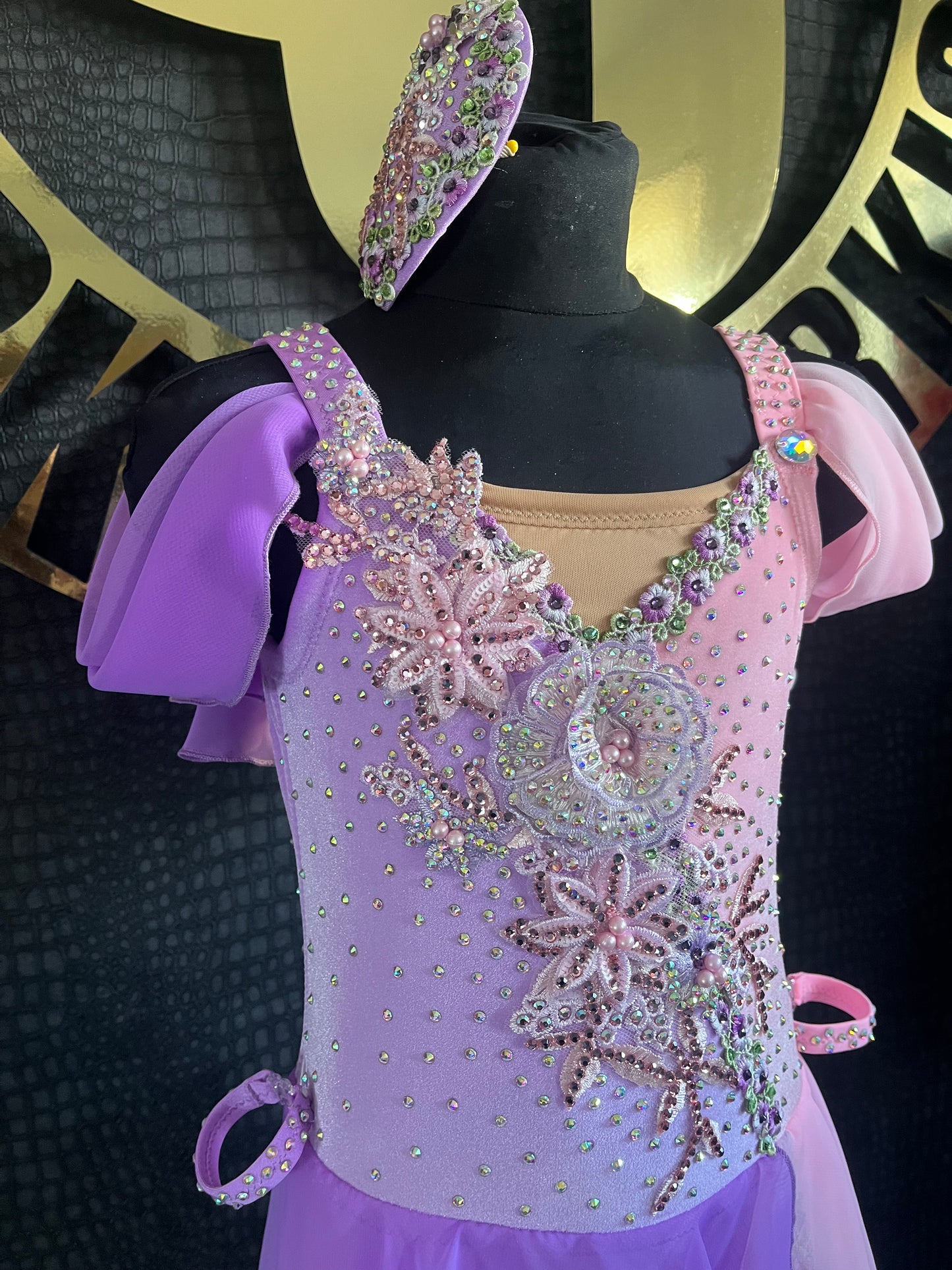 Age 7-8 Lilac And Rose Pink Lyrical Costume