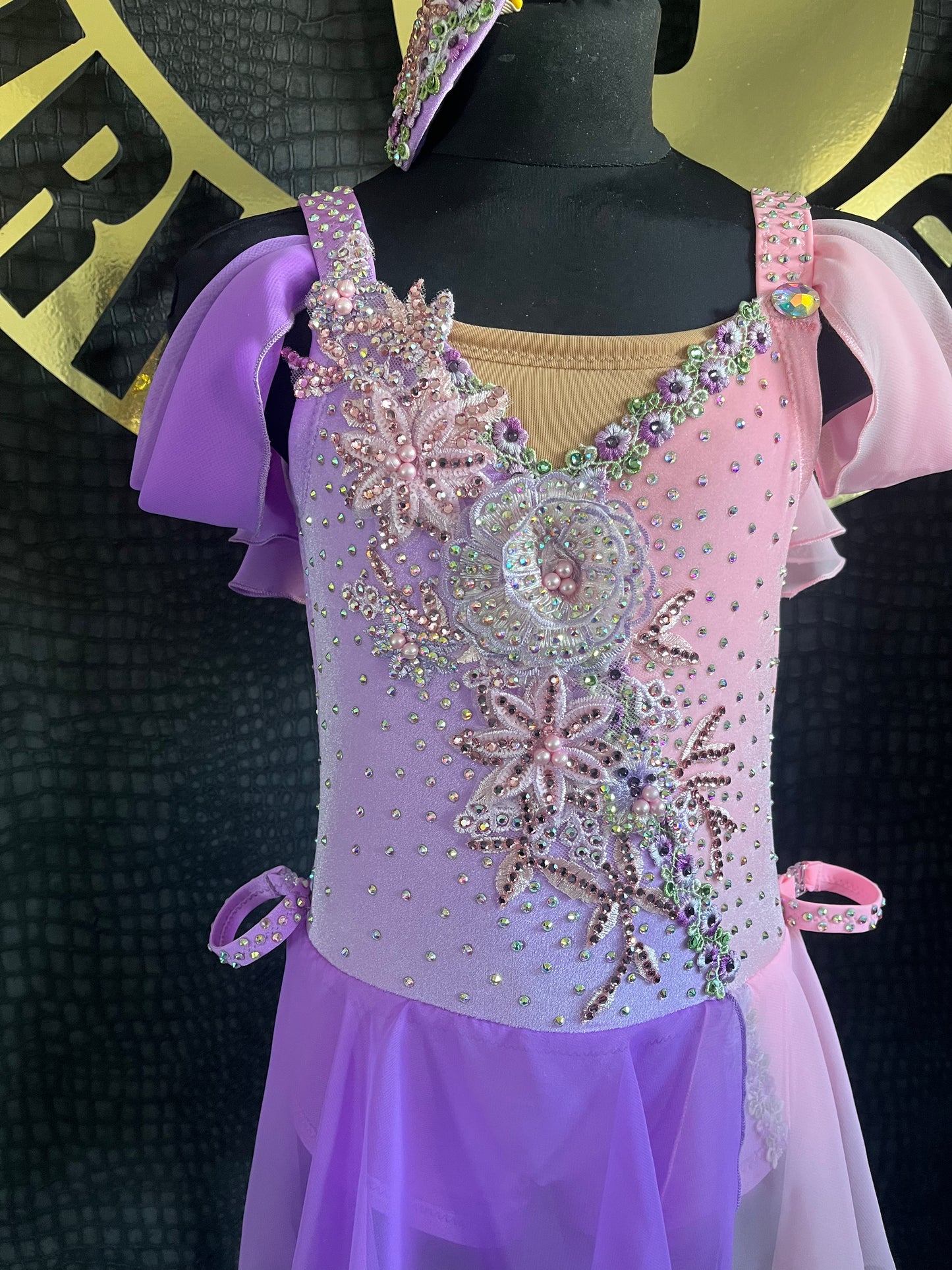Age 7-8 Lilac And Rose Pink Lyrical Costume