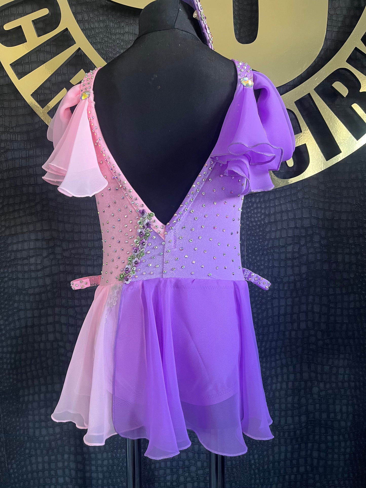 Age 7-8 Lilac And Rose Pink Lyrical Costume